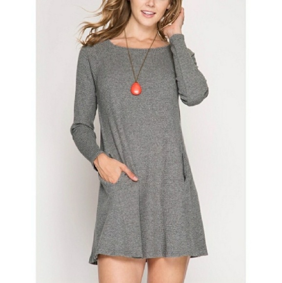 Dresses & Skirts - Thermal Long Sleeve Swing Dress